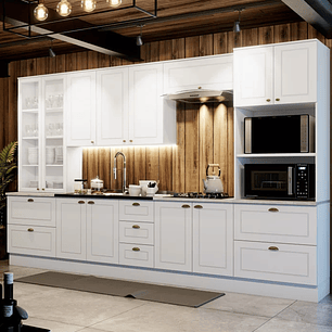 Cozinha Completa 6 Peças com Cristaleira 