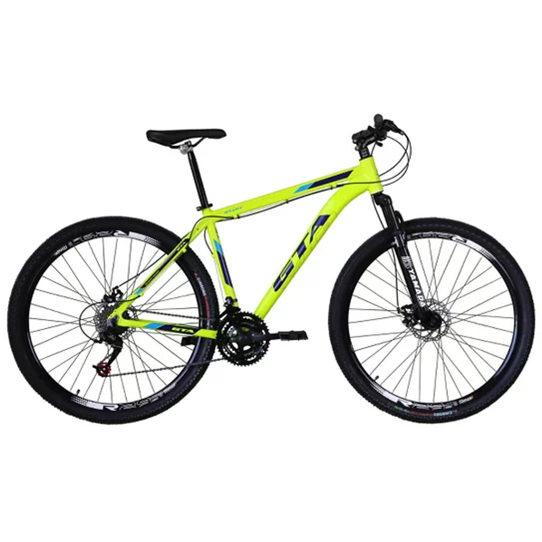 Bicicleta Aro 29 Gta Start Alumínio 21v Freio a Disco Suspensão Dianteira Mountain Bike 5