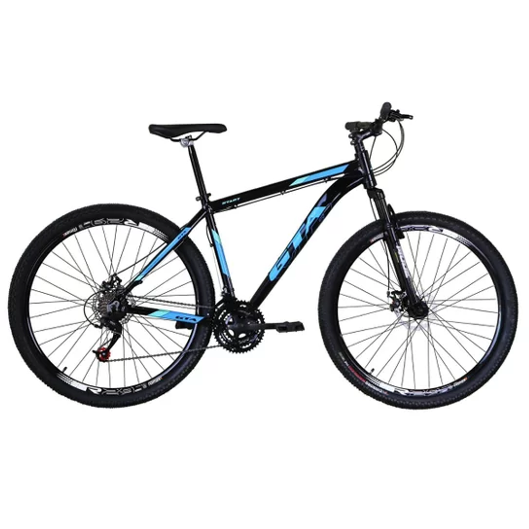 Bicicleta Aro 29 Gta Start Alumínio 21v Freio a Disco Suspensão Dianteira Mountain Bike 6