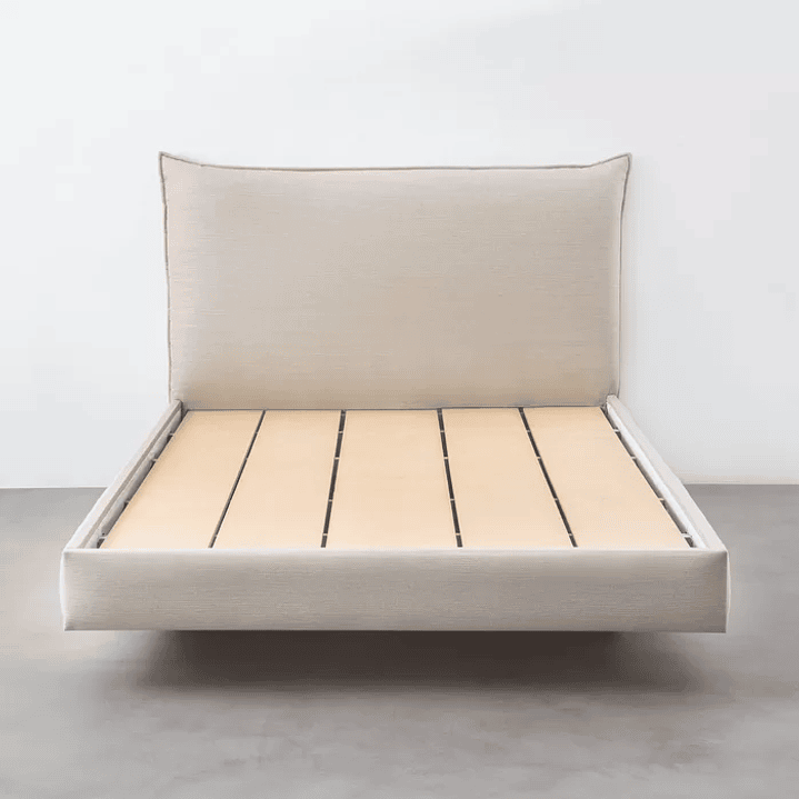 Cama Casal Boreal Flutuante Bege 6