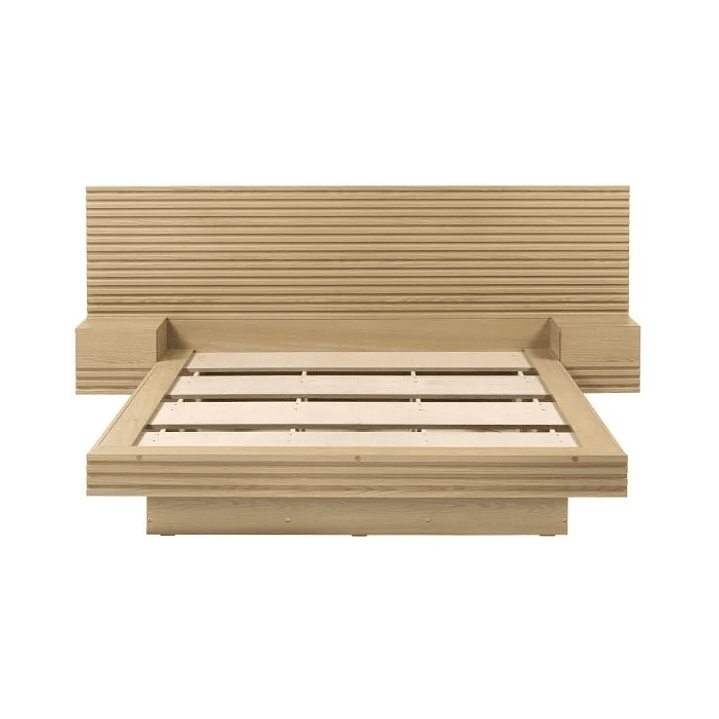 Cama Casal/Queen com Cabeceira e Mesa de Apoio Samambaia Carvalho 9