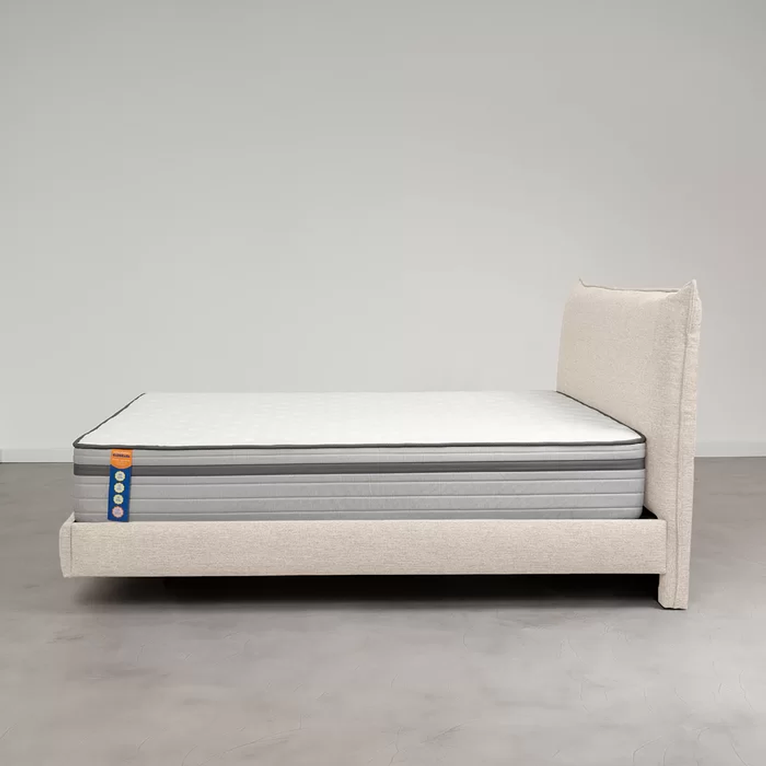 Cama Casal Boreal Flutuante Bege 7