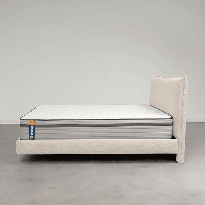 Cama Casal Boreal Flutuante Bege 7