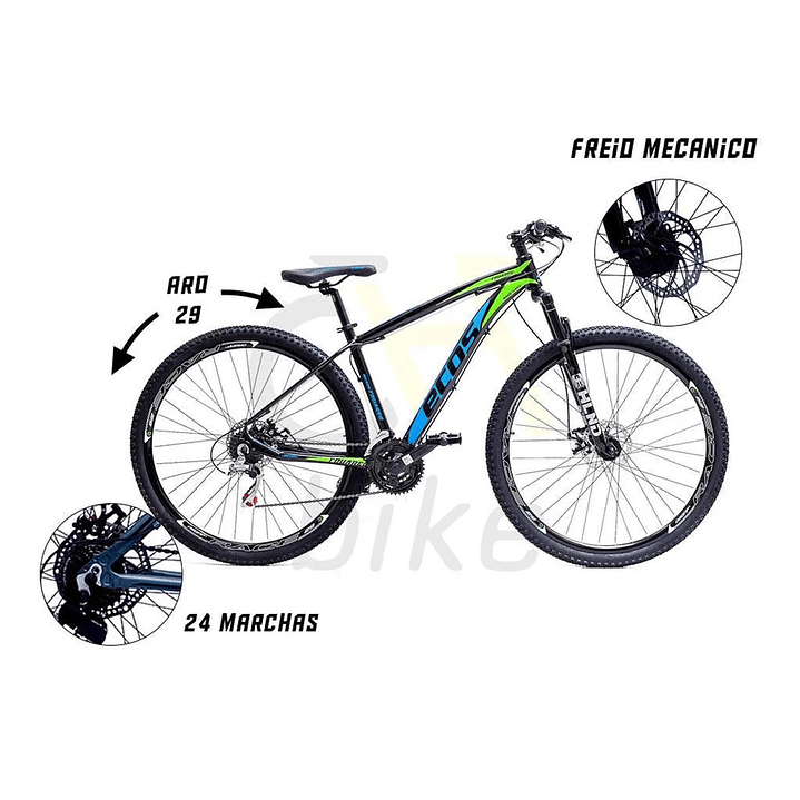 Bicicleta Aro 29 Ecos Touareg 24 Velocidades Câmbios Index Freio A Disco Mecanico  4