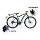 Bicicleta Aro 29 Ecos Touareg 24 Velocidades Câmbios Index Freio A Disco Mecanico  - Thumbnail 4