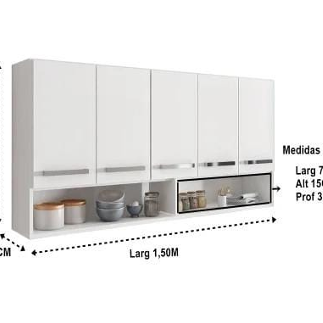Cozinha Completa Grecia Branco 5