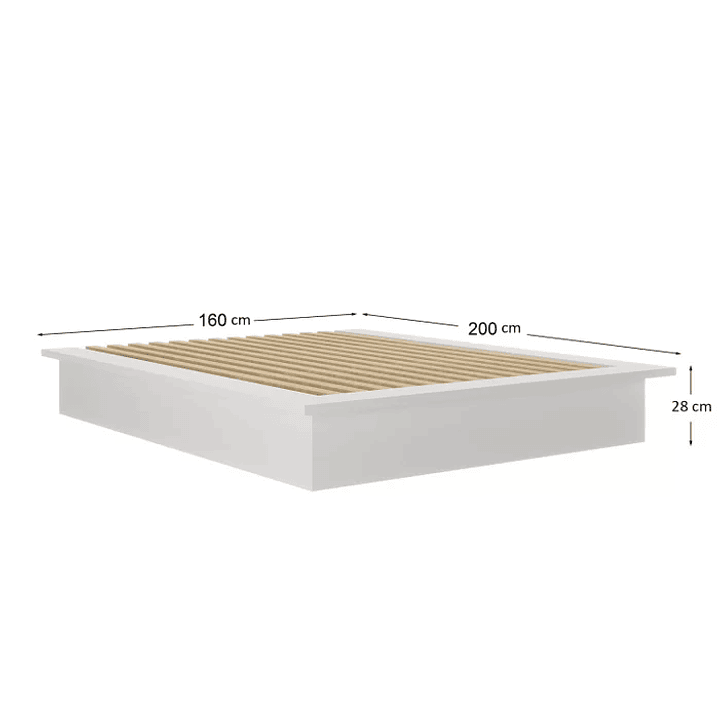 Cama Casal ou Queen Minimalista 160x200cm Industrial 8285 Foscarini Solanum 4