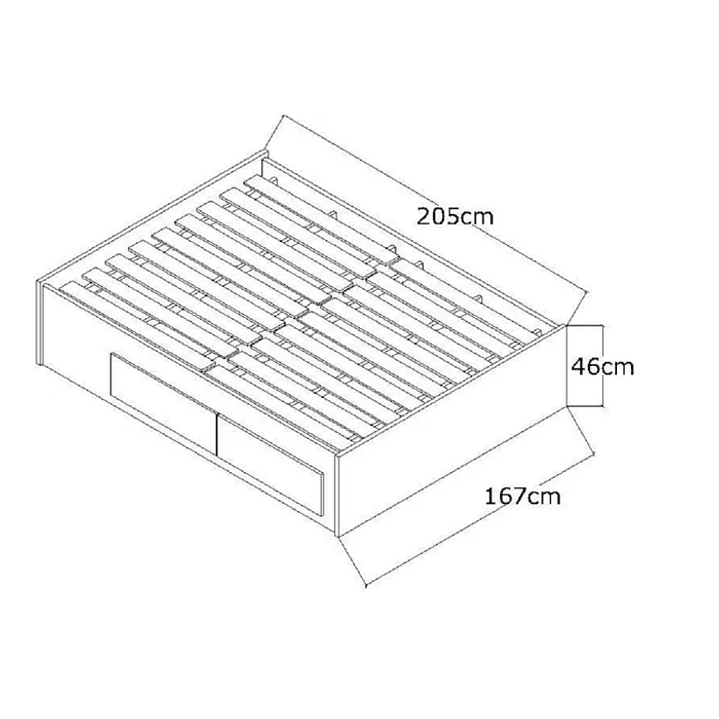 Cama Queen Turca com 4 Gavetas 2228 Foscarini Branco 3