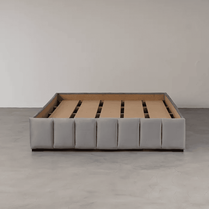 Cama com Cabeceira Casal Estofada Uvaia Cinza 5