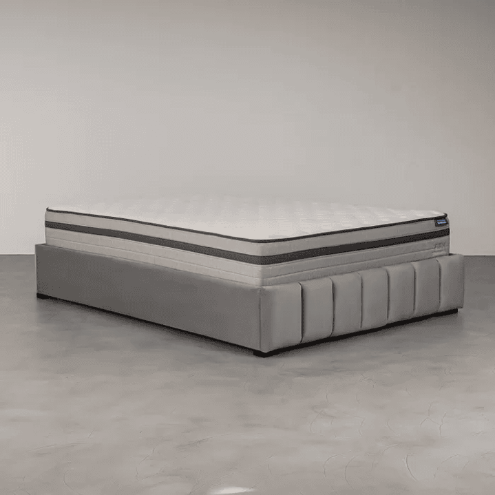 Cama com Cabeceira Casal Estofada Uvaia Cinza 6