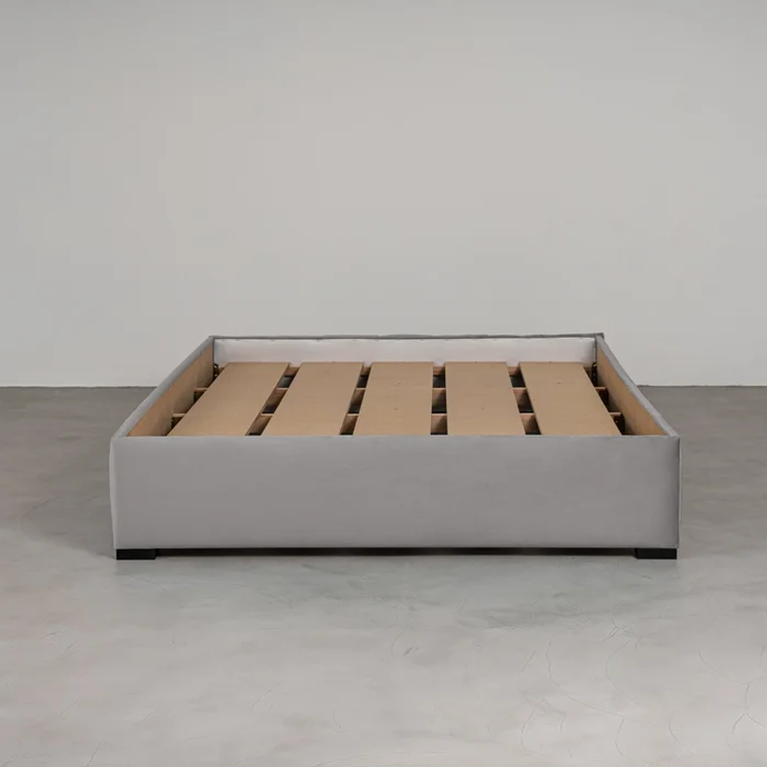 Cama com Cabeceira Casal Estofada Uvaia Cinza 7