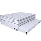 Cama Box Casal com Cama Auxiliar + Colchão Molas Ensacadas com Pillow 138x188x55 cm BF Colchões BRANCO - Thumbnail 1