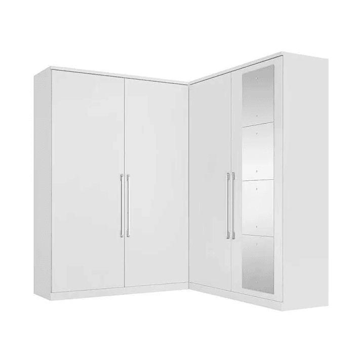Guarda-Roupa Casal de Canto com Espelho Viena  2