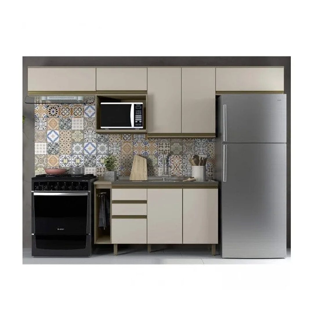 Cozinha Completa 8 Peças 8 Portas 100% MDF  1