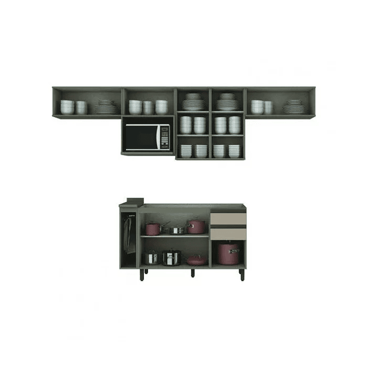 Cozinha Completa 8 Peças 8 Portas 100% MDF  3