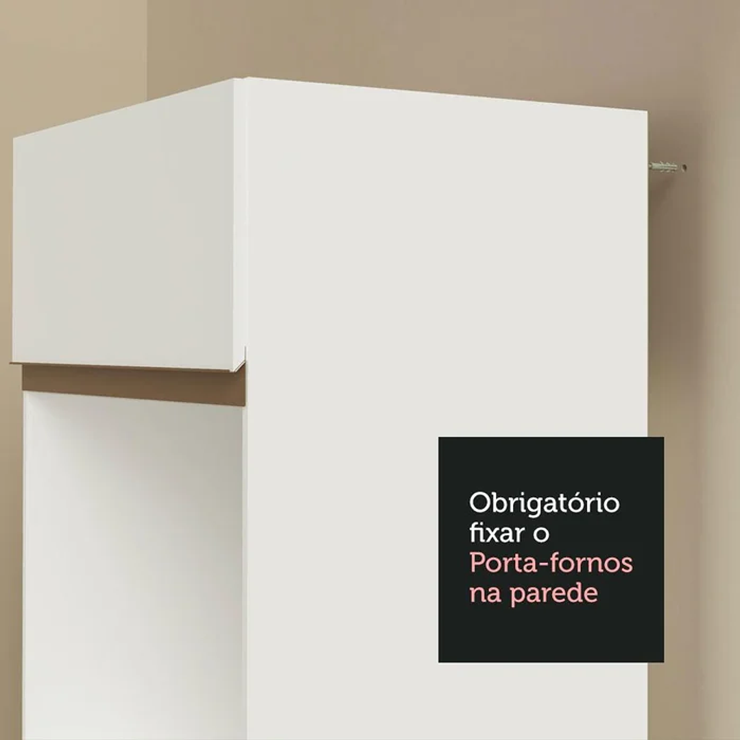 Armário de Cozinha Completa 250cm Preto - Branco 9