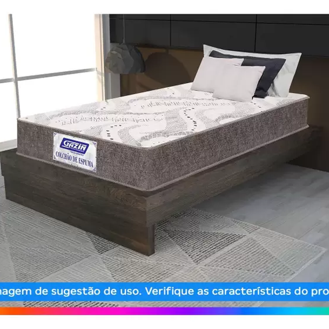 Colchão Solteiro Gazin de Espuma D20 12x78x188 - Supreme 3