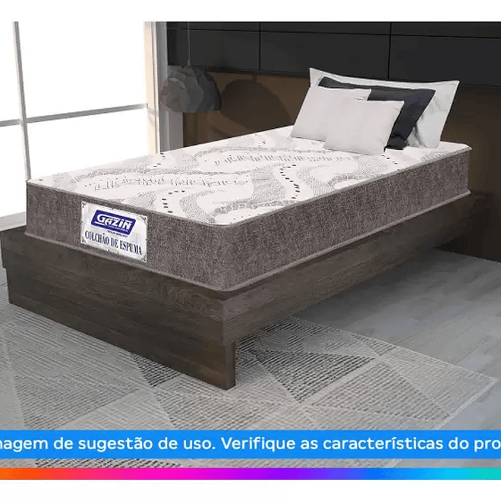 Colchão Solteiro Gazin de Espuma D20 12x78x188 - Supreme 3