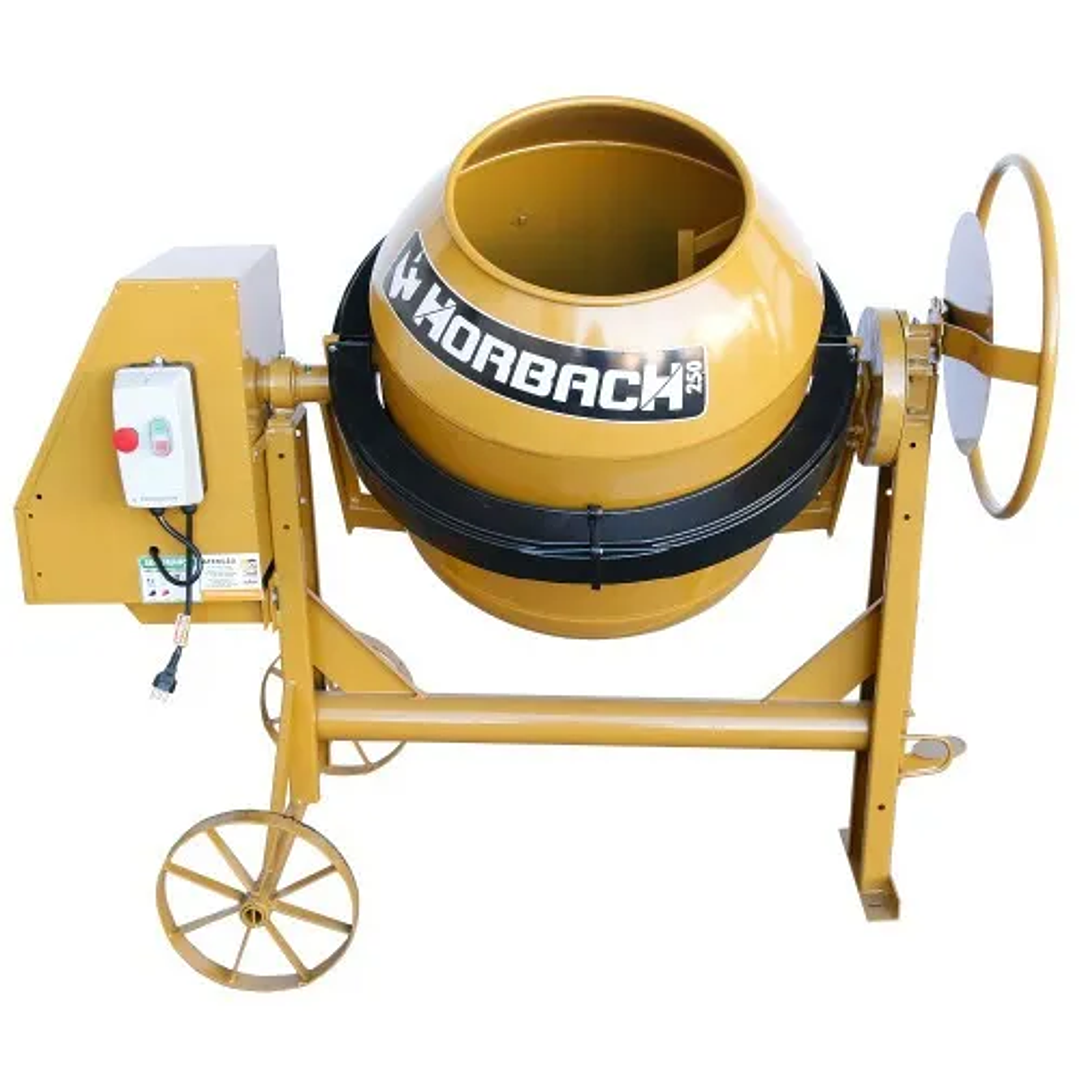 Betoneira 250 Litros motor 1CV monofásico 220V 1