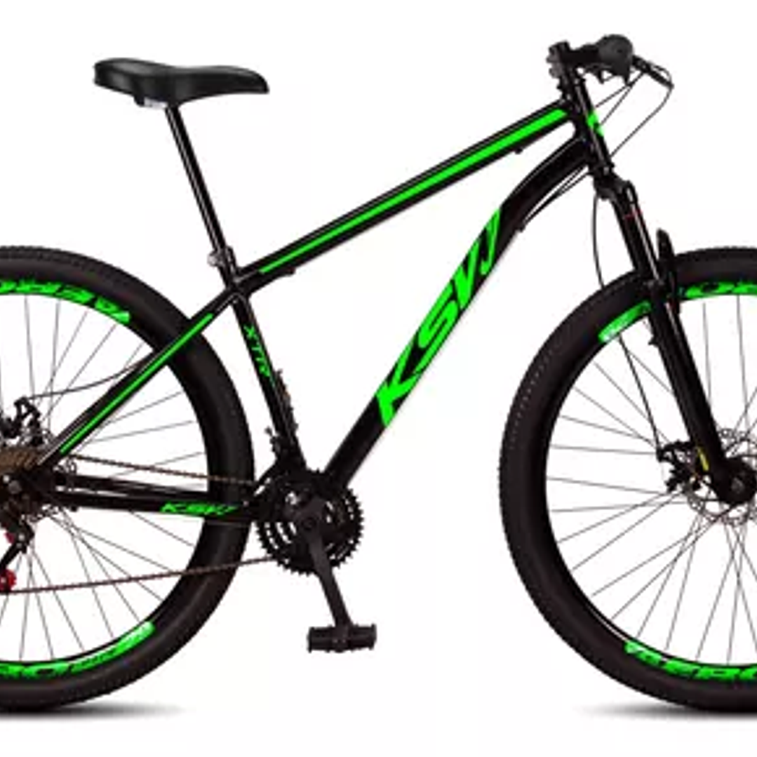Bicicleta Aro 29 Ksw 24 Marchas Freios a Disco e Suspensão 4