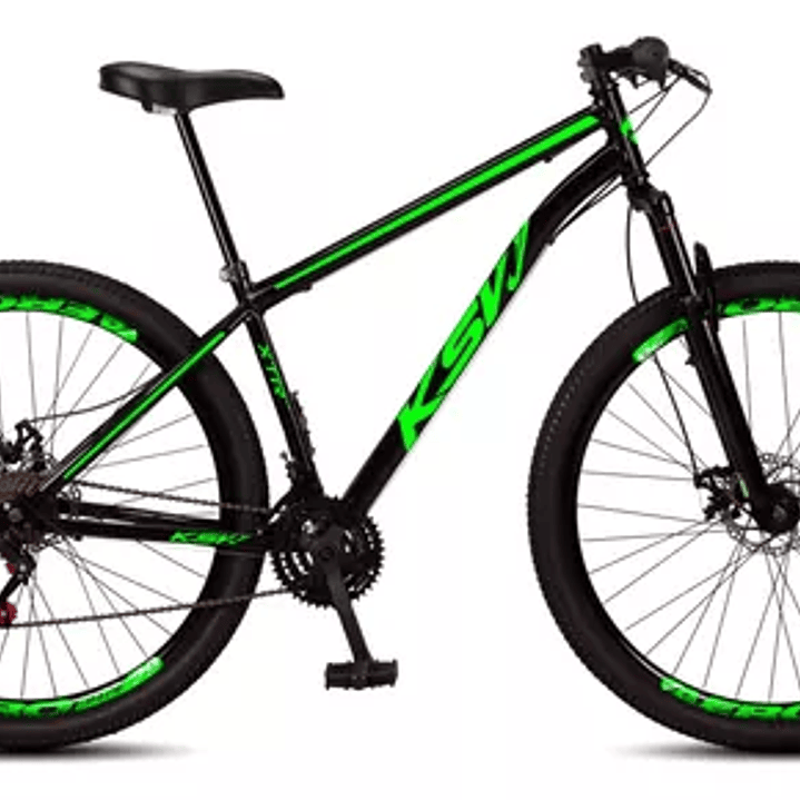 Bicicleta Aro 29 Ksw 24 Marchas Freios a Disco e Suspensão 4
