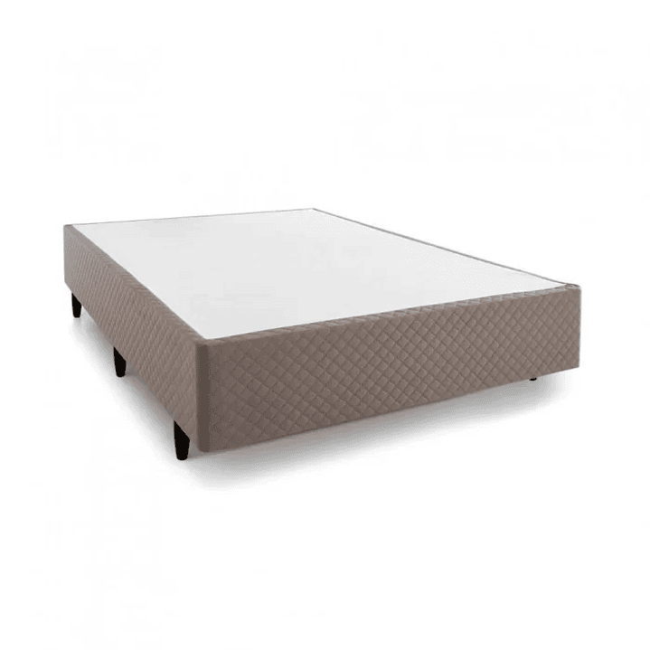 Cama Box Casal Molas 138x188x33cm England Herval Bege 5