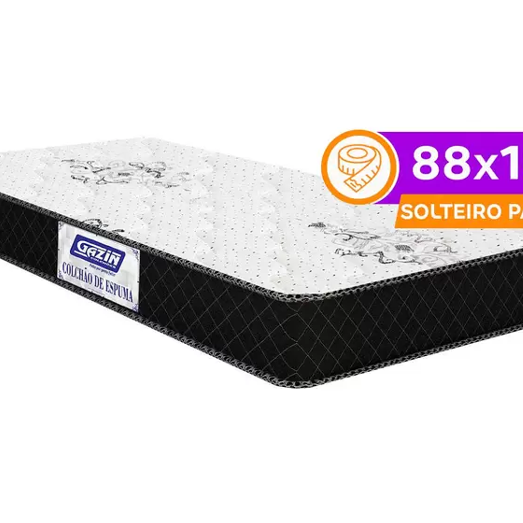 Colchão Solteiro Gazin de Espuma D33 15x88x188cm - Supreme 2