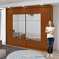 Guarda-Roupa Casal com Espelho 2 Portas de Correr 6 Gavetas Toronto Plus UV - Thumbnail 7