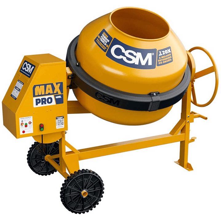 Betoneira 1 Traço Max 400L 2CV Monofásica 220V CSM 1