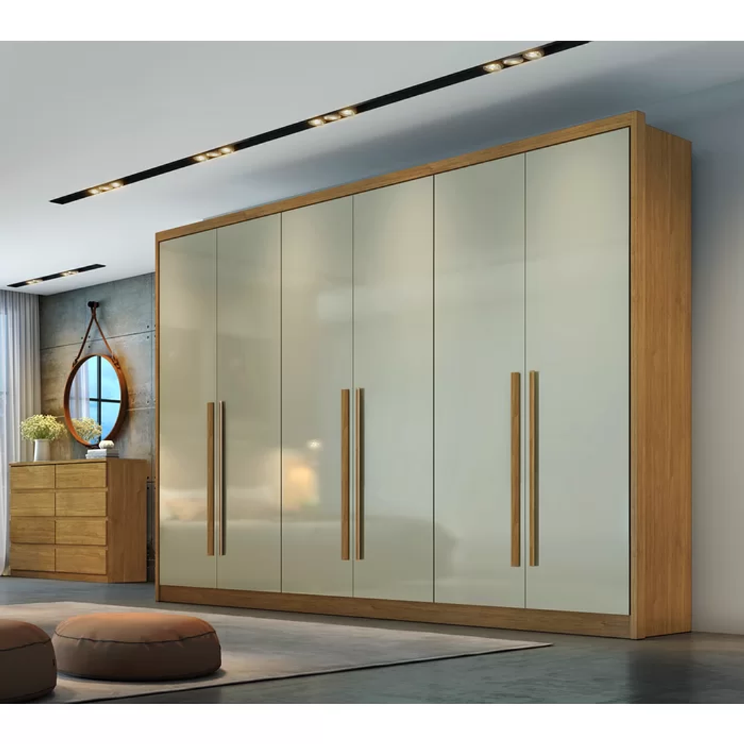 Guarda Roupa 6 Portas 6 Gavetas Reno Cumaru Fendi 1