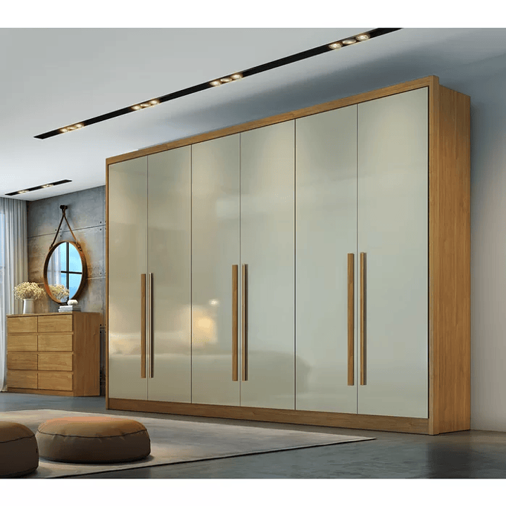 Guarda Roupa 6 Portas 6 Gavetas Reno Cumaru Fendi 1