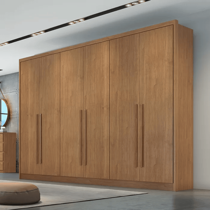 Guarda Roupa 6 Portas 6 Gavetas Reno Cumaru Fendi 2