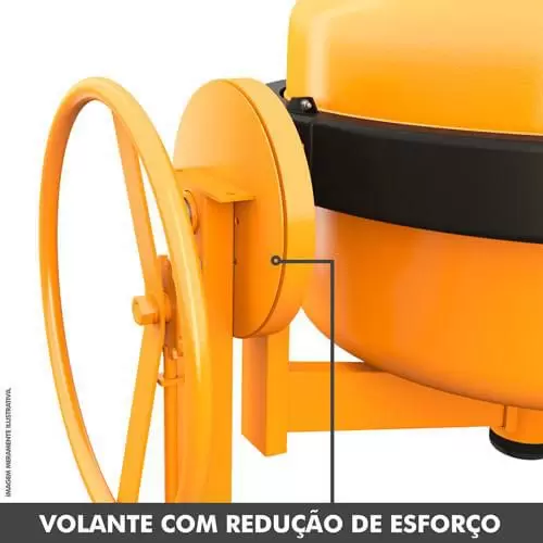 Betoneira Profissional CSM-71000728 400 Litros 2CV 4 Polos 220V 3