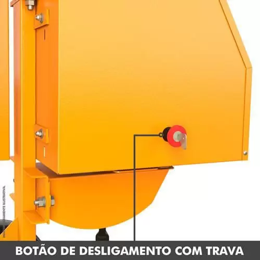 Betoneira Profissional CSM-71000728 400 Litros 2CV 4 Polos 220V 5