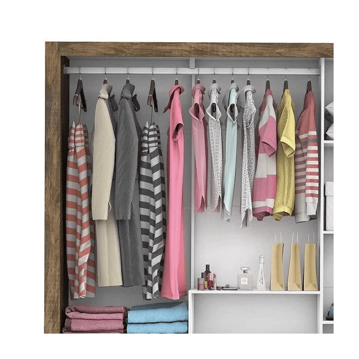 Guarda-Roupa Casal com Espelho 3 Portas de Correr Flórida  6