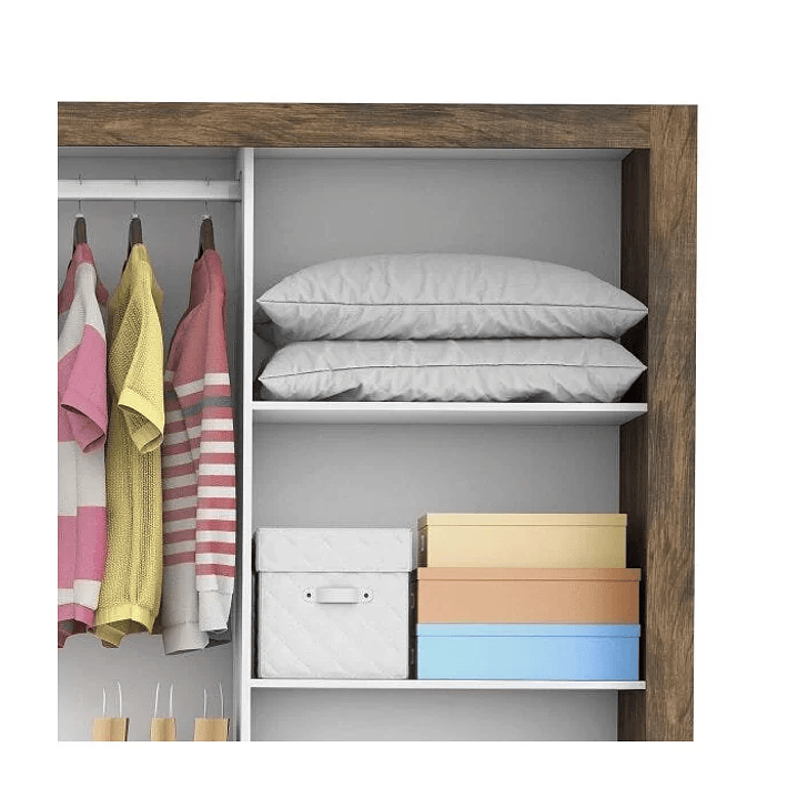 Guarda-Roupa Casal com Espelho 3 Portas de Correr Flórida  7