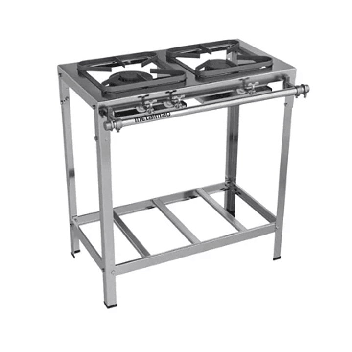 Fogão Industrial 2 Bocas 30x30 Inox P5 Top Metalmaq 1