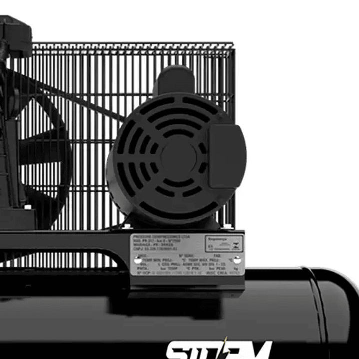 Compressor de Ar 10 Pés 2HP 100 Litros 110/220V Monofásico  3