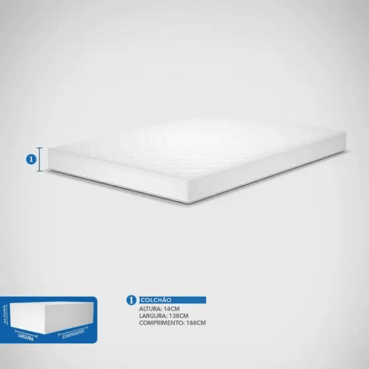Colchão Casal Espuma D28 Probel Dupla Face 5