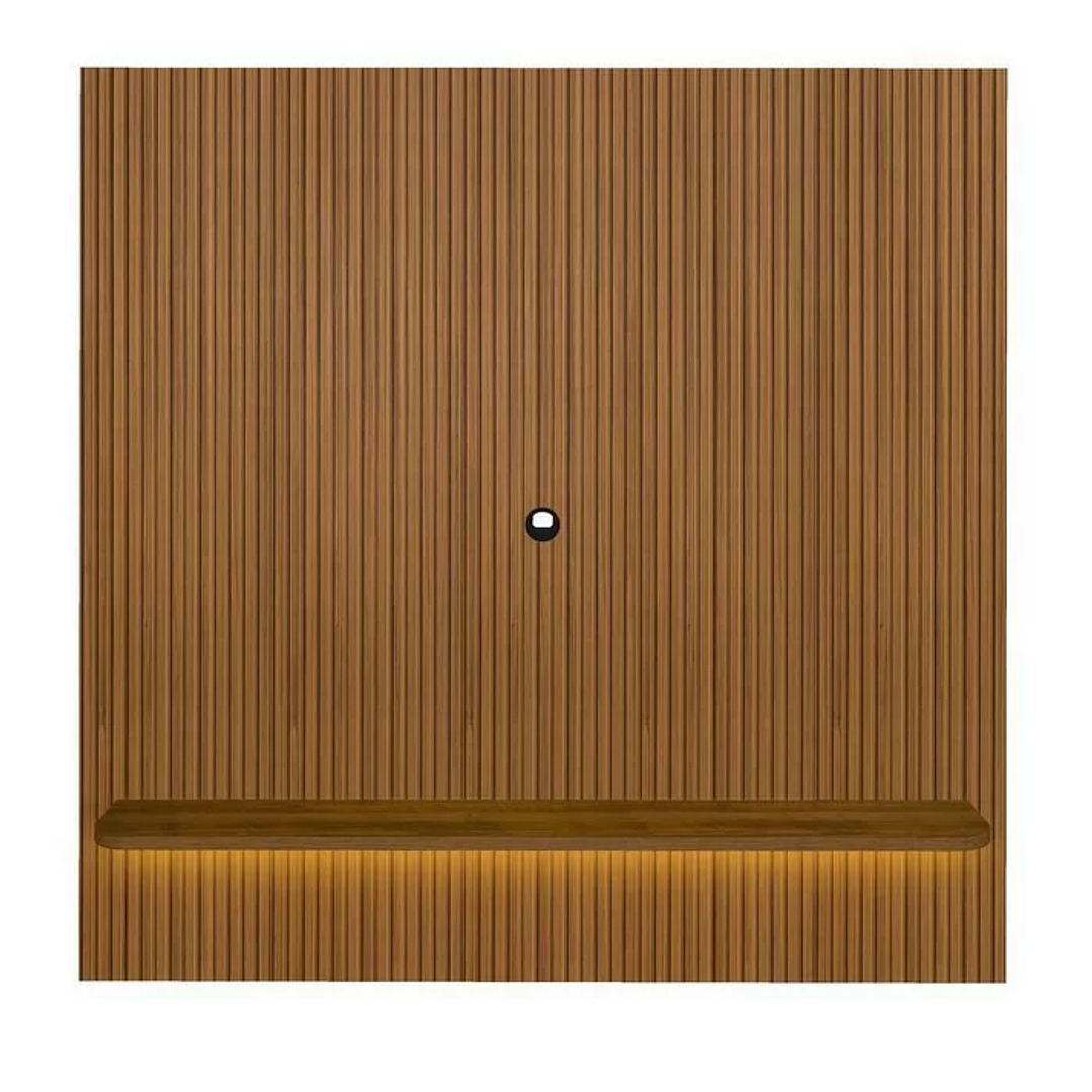 1/16 Rack com Painel para TV até 75 Polegadas com LED Impressão Ripada 3D Liverpool Pinho/Off White 8