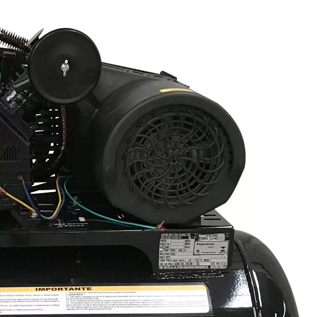 Compressor de Ar 10 Pés 2,0 HP 100 Litros 2 Pistões CMV-10PL100A  5