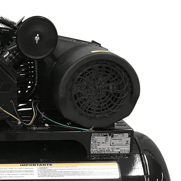 Compressor de Ar 10 Pés 2,0 HP 100 Litros 2 Pistões CMV-10PL100A  5
