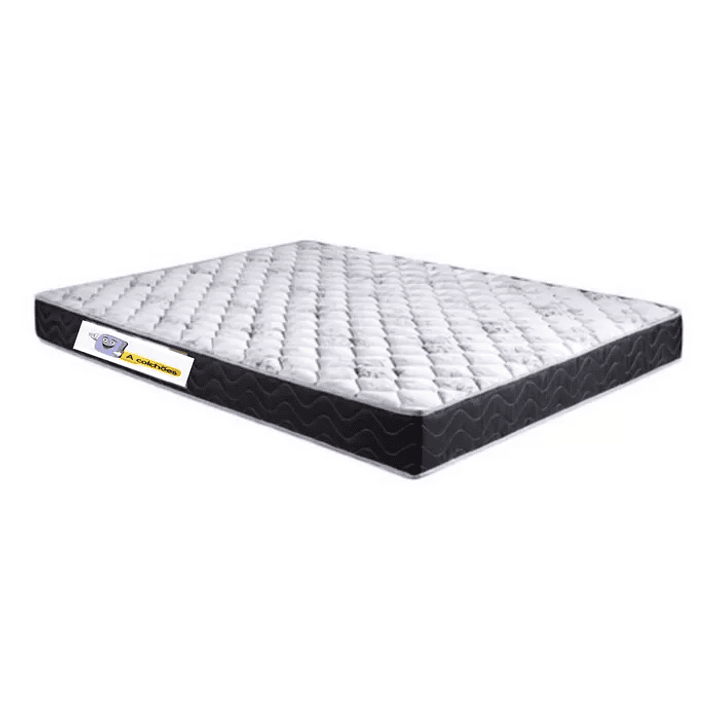 Cama Box Casal com Baú Branca + Colchão Molas Bonnel 5