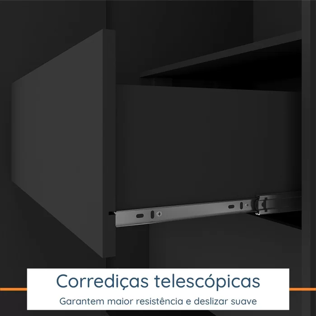 Guarda Roupa Solteiro 4 Portas 2 Gavetas  8