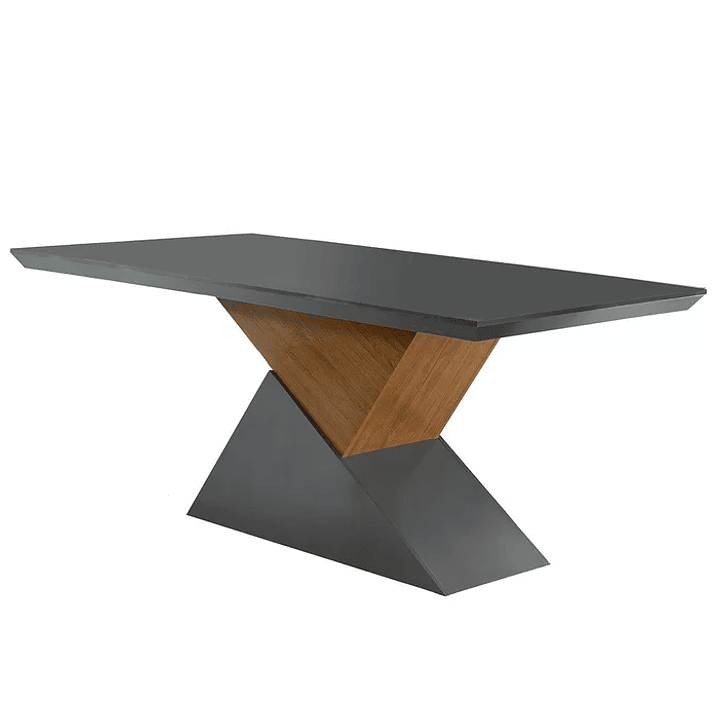 Mesa Aster 180 Tampo em MDF e Vidro com 6 Cadeiras Liz Moderna Creme/Off White/Imbuia 7