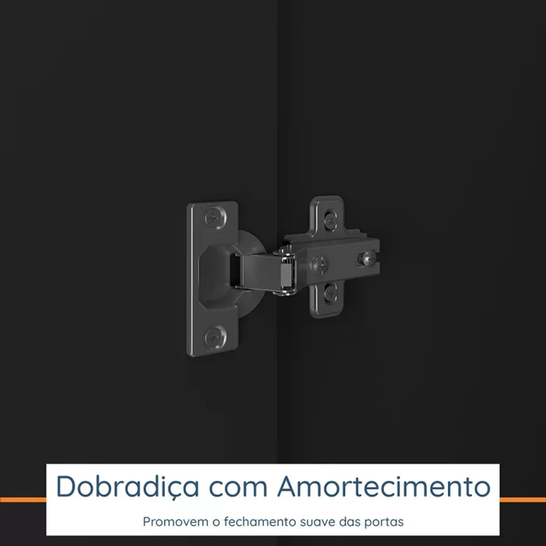 Guarda Roupa Solteiro 4 Portas 2 Gavetas  9