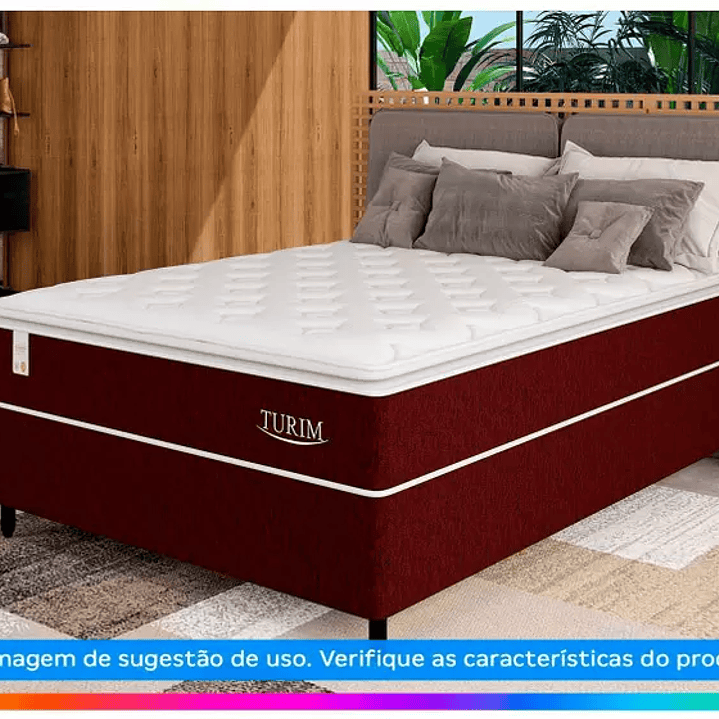 Colchão Casal Plumatex de Mola Ensacada - 28x138x188cm Turim 3