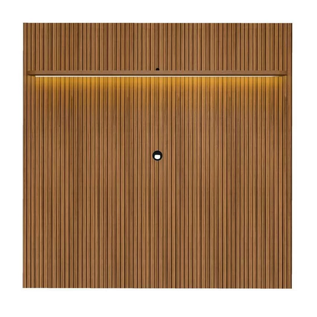 1/16 Rack com Painel para TV até 75 Polegadas com LED Impressão Ripada 3D Liverpool Pinho/Off White 12