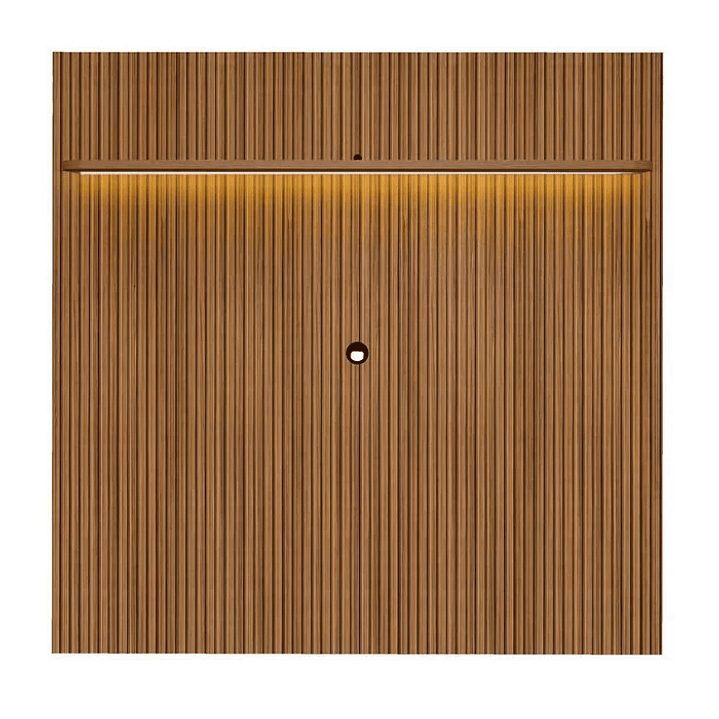 1/16 Rack com Painel para TV até 75 Polegadas com LED Impressão Ripada 3D Liverpool Pinho/Off White 12