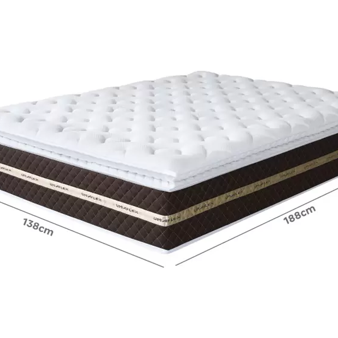 Colchão Casal Umaflex de Molas Ensacadas 33x138x188cm Prada 4